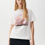 Short Sleeve T-Shirt With Landscape Graphic