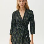 Short Dress With Knotted Skirt